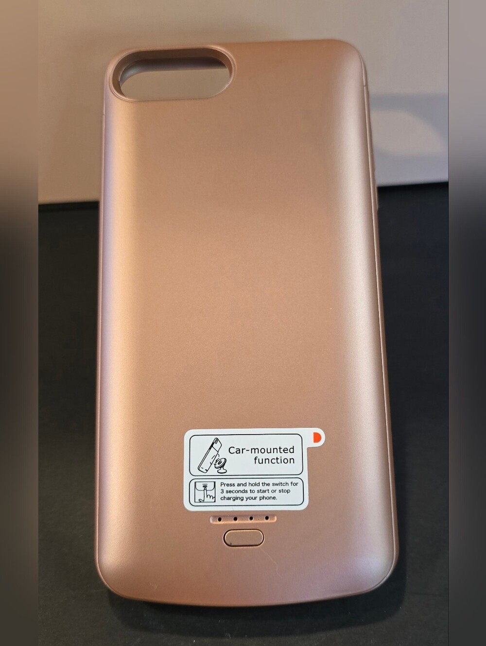 3/$21 Rose Gold Battery Phone Case with Car-Mounted Function